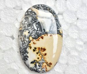 Cabujón de Jaspe Maligano / Gema de Jaspe Maligano Dendrítico de Primera Calidad, Forma Ovalada, Tamaño 20-55 mm, Color Amarillo/Gris, S. F. GEMS - Product Image 2