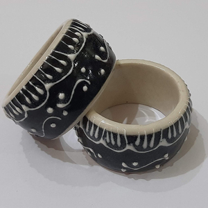 Servilleteros negros personalizados al por mayor comedor informal regalo de inauguración decoración del hogar comedor, accesorios hechos a mano - Product Image 1