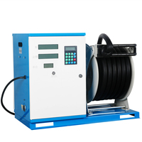AOCHENG Distributeur de carburant mobile 12V haute pression pour les secteurs maritime et automobile, avec enrouleur de tuyau, unité intelligente, buse et kit OEM