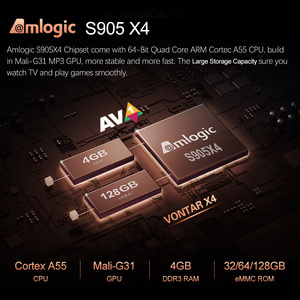 VONTAR X4 Smart TV Box Amlogic S905X4 <span class=keywords><strong>Android</strong></span> 11 4GB 32GB/64GB/128GB - Product Image 4