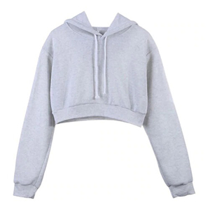 Sudadera corta con capucha de manga larga para mujer, Jersey de punto, Tops, ropa para mujer - Product Image 6