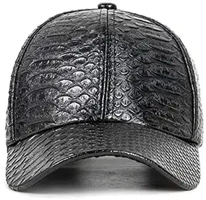 Винтажная регулируемая бейсболка из натуральной кожи со змеиным дизайном, Снэпбэк Кепка, мужские кепки-тракеры, зимние теплые шапки для папы