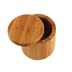 Récipients et boîtes de forme ronde en forme de pot multiple et d'épices de sel de sucre en bois de qualité supérieure à des prix acceptables - Product Image 1