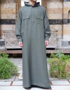 Ropa musulmana de alta calidad a la moda de dafah thobe-batas de estilo Catar-ropa islámica thobe - Product Image 3