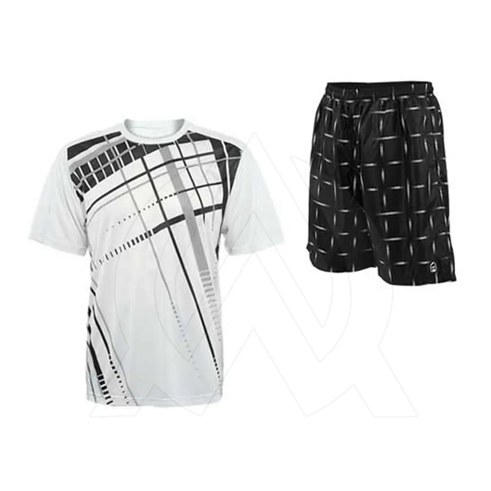 गर्म बिक्री त्वरित सूखी टेनिस खेल पहनने वर्दी कपड़े टेनिस बैडमिंटन समुद्र तट प्लस आकार शर्ट सेट कपास पॉलिएस्टर कपड़े