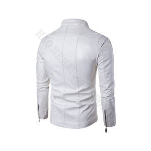 เสื้อแจ็คเก็ตหนังผู้ชาย, - Product Image 4