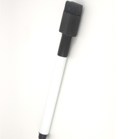 Marqueur effaçable à sec à pointe fine en acrylique pour tableau blanc, double face, rechargeable, multicolore, logo personnalisable, 137 mm