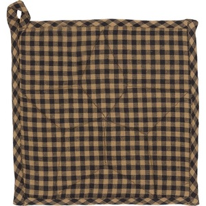 Gingham Check Design Personnalisé Imprimé 100% Coton Mitaines de Four et Porte-Pot Réutilisable Durable de Haute Qualité Doux Élégant Moderne - Product Image 1
