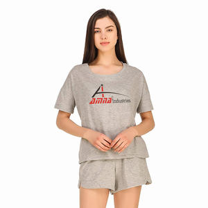 ชุดฤดูร้อนแฟนซีกลางแจ้งสำหรับผู้หญิงทันสมัยเสื้อยืดกางเกงขาสั้นถนนสวมใส่ชุดกลางแจ้งในราคาขายส่ง - Product Image 1