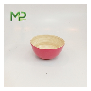 Bols à salade en bambou réutilisables et écologiques de haute qualité Logo de couleur personnalisable Style vintage pour une utilisation intérieure/extérieure Vietnam - Product Image 6