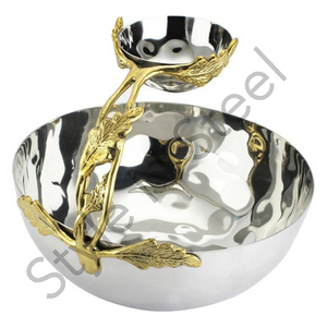 Tazón aislado para niños, tazón de sopa grabado para escuela, hogar, venta al por mayor, nuevo chip de hoja y inmersión de acero inoxidable - Product Image 1