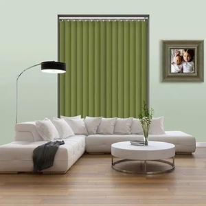 Pare-soleil motorisé en tissu, stores transparents verticaux, trois nuances à roulettes - Product Image 5
