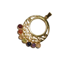 Pendentifs métalliques pour Chakra, en laiton doré, offre spéciale, - Product Image 1