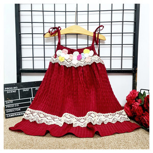 Offre Spéciale Haute Qualité filles d'été vêtements enfants 100% coton enfants filles à manches courtes robe - Product Image 5