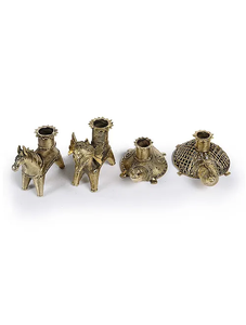 เชิงเทียนทองเหลืองเต่าทองเหลือง brassworld อินเดีย - Product Image 6