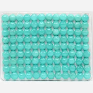 Gemstone Supplier Small Amazonite 5mm Natural Flat Cabochon for Setting