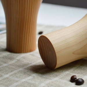 Elegant Pine Wood and <b>Glass</b> round Tray with Stylish Wooden Design for Serving <b>Shots</b> - Product Image 3