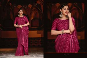 COLLECTION de SAREE de haute qualité, vêtement spécial pour fêtes de mariage et à la saison à collectionner, avec thand SEQUNCE, fonctionne avec le SAREE - Product Image 3