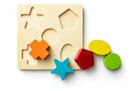 Mainan Kayu MDF Montessori untuk Anak Balita, Mainan Permainan Yang Cocok Bentuk Geometris Kemampuan Tangan untuk Latihan Balita Anak-anak