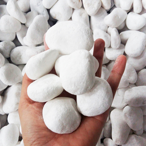 Grava de adoquín redonda de piedra natural blanca pulida para pavimentación de entrada al aire libre y chapa de piedra con piedra de guijarro blanco - Product Image 3