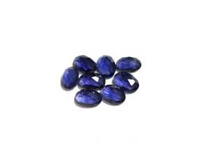 Vente en gros de cabochon ovale en iolite naturelle AAA de qualité 4x5mm pierre précieuse de bonne couleur pour la fabrication de bijoux faible IGI - Product Image 4