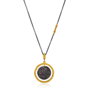 Argent 22K Or Lettre Vintage Médaillon Design Pendentif Turc En Gros Fabriqués À La Main 925 Bijoux en argent - Product Image 1