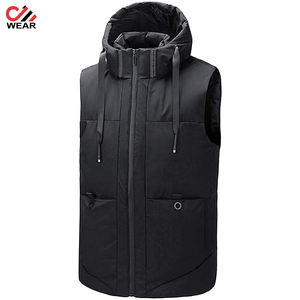 ขายส่งหลายสียืนคอเสื้อผู้ชายที่มีน้ำหนักเบาเบาะลงเสื้อกั๊กสำหรับฤดูหนาว - Product Image 3