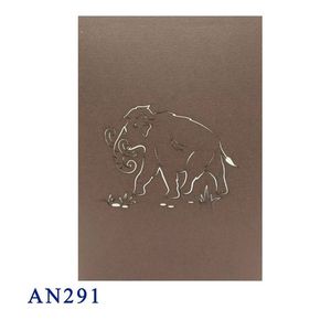 การ์ดป๊อปอัพ3D แมมมอธสินค้าขายดีทำมือ3D สัตว์บัตรอวยพรเวียดนามการ์ดนกแก้วคิริกามิดีไซน์ใหม่ - Product Image 4