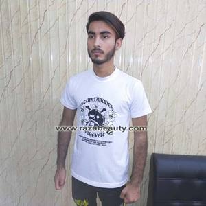 T-shirt pour homme en polyester/coton respirant, écologique, coupe classique, de qualité supérieure, imprimé sur mesure - Product Image 1