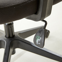 Chaise de bureau ergonomique pivotante à dossier mi-haut, confortable, réglable en hauteur, en tissu maillé de haute qualité, pour ordinateur industriel