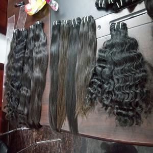 Extensions de cheveux vierges indiennes Remy, cuticule complète, vague naturelle bouclée, lot de cheveux humains bruts, toucher doux, vente en gros - Product Image 4