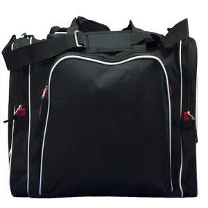 Sac de sport Sac de voyage imperméable Weekender Fourre-tout de nuit Sac à main avec poche humide Noir