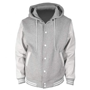 Fabricant OEM de haute qualité, veste bomber universitaire en laine brodée pour homme, manches en polyester/coton, sur mesure, hiver - Product Image 1