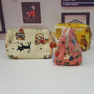 En gros promotionnel petit coton toile cosmétique poche personnalisé imprimé sac cosmétique avec fermeture à glissière Offre Spéciale produits - Product Image 6