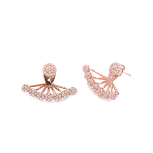 L'oreille Jack Double face Boucles D'oreilles Boucle D'oreille De Forme Ronde Turc En Gros 925 Bijoux en Argent Sterling - Product Image 3