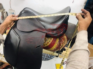 แผ่นรองอานม้า,ชุดเริ่มต้นเบาะหนังอานม้าภาษาอังกฤษสีน้ำตาล - Product Image 5