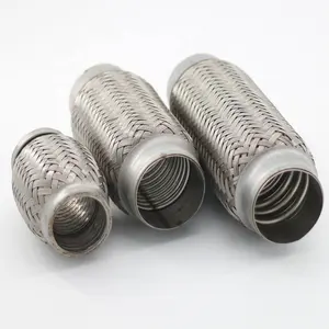 High Flexibility Exhaust Flexible Pipes/Bellows With Inner Interlock Hose And Out Braider~