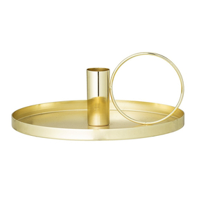 <b>SMALL</b> METAL <b>CANDLE</b> STAND BRASSWORLD INDIA - Product Image 1