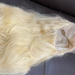 Pelucas de encaje frontal de pelo virgen de color rubio 613, encaje suizo transparente de alta calidad, envío gratis por FedEx - Product Image 1