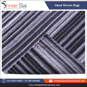 Tapis tissés d'intérieur en laine et coton de qualité supérieure du fabricant indien Dernier design élégant avec support en latex pour les acheteurs en gros - Product Image 4