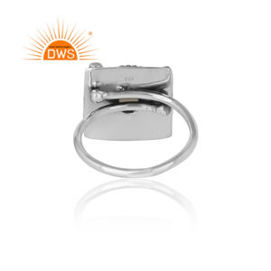 Bague en argent Sterling 925 — vente en gros de bijoux, pierre précieuse en Quartz naturel, Design ethnique, vente en gros - Product Image 4