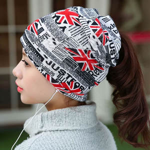 Bonnet extensible pour l'hiver, accessoire pour femmes, lettre imprimée, couvre-chef à Crochet, chapeau d'hiver - Product Image 6