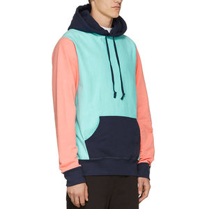 Sweat-shirts d'hiver pour hommes avec empiècements et logo personnalisé, en coton/polaire, écologiques et confortables - Product Image 3