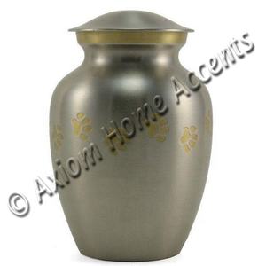 Urna de cremación de mascotas de latón fundido sólido, urna de Metal simple para cenizas de mascotas, acentos para el hogar Axiom - Product Image 4