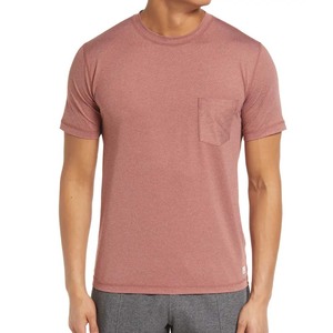 T-shirt en jersey fin biologique BELLA + CANVAS sur mesure unisexe T-shirt de fitness à manches courtes et à séchage rapide pour hommes avec poches - Product Image 1