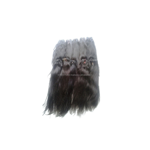 Cabello liso de trama de máquina Remy virgen indio sin procesar - Product Image 1