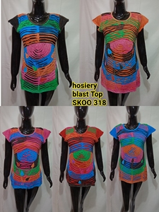 Gran oferta 2022, camiseta sin mangas Bohemia india, hermosos diseños nepalíes multicolores en medias de punto suave, ropa corta - Product Image 2