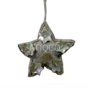 Modern Stylish X-Mas <b>Hanging</b> Cloth Star Beads Ornament <b>Christmas</b> <b>Tree</b> Decorations - Product Image 4