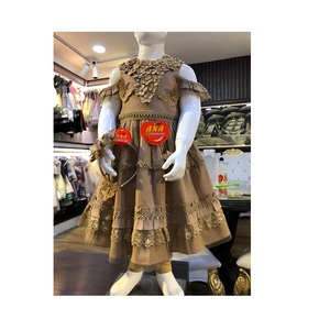 Robe en coton à col fleurie avec bandeau, tenue de soirée, nouvelle collection - Product Image 1