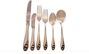 Stainless Steel Flatware Set for Wedding Sleek Design with <b>Mirror</b> Finish Hotel Kitchen & Dining Accessories - Product Image 6